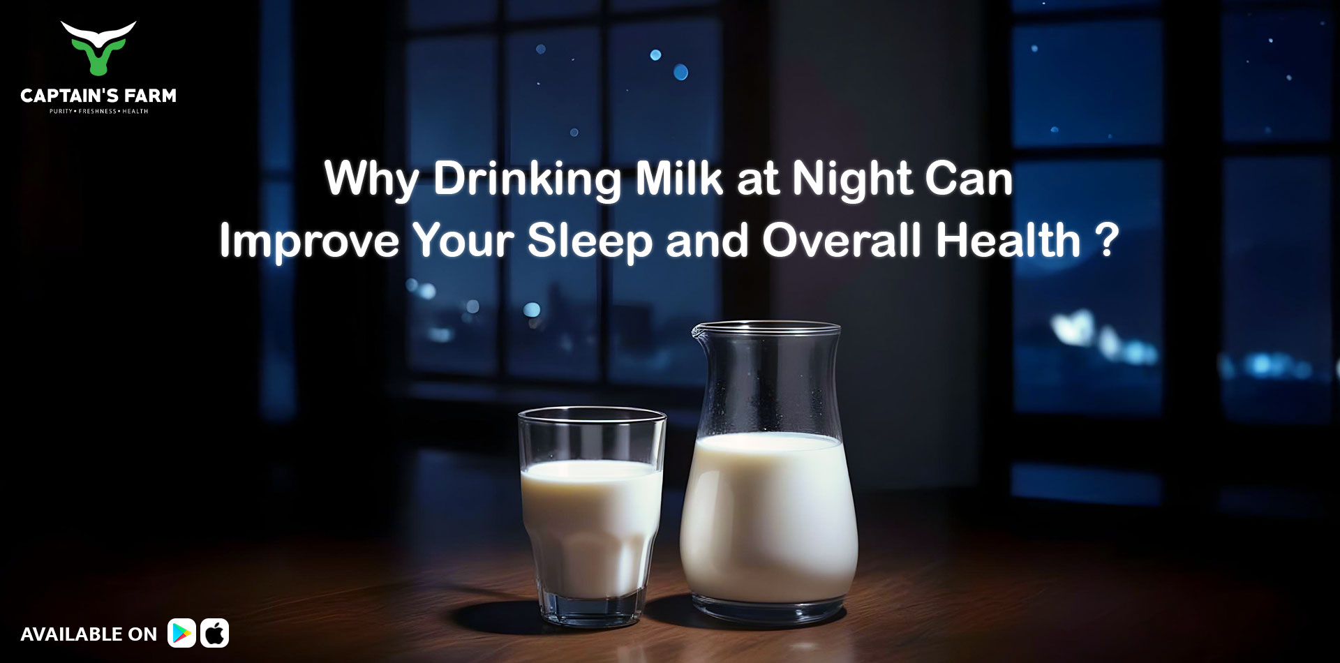 Drinking milk at night